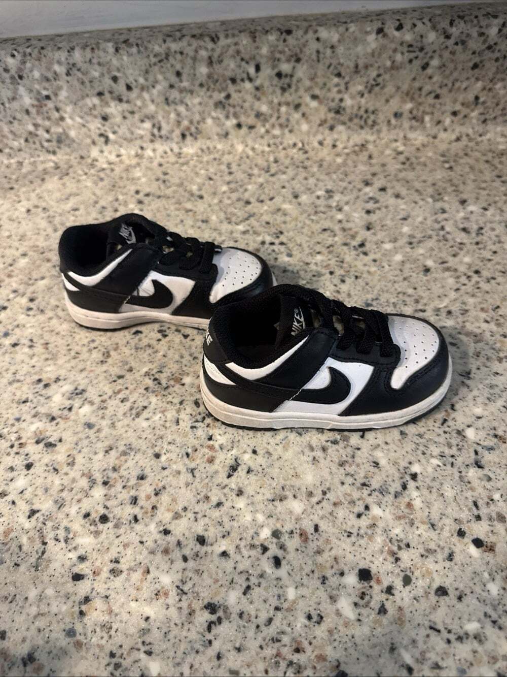 Nike Baby Toddler Black/White Dunk Low Sneaker Shoes, CW1589-100 (TD) Size 5C - Picture 5 of 7